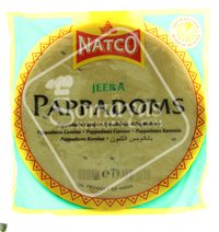 Natco Jeera Madras Pappadoms 6'' 200g-14921