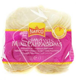 Natco Garlic Mini Pappadoms 200g-0