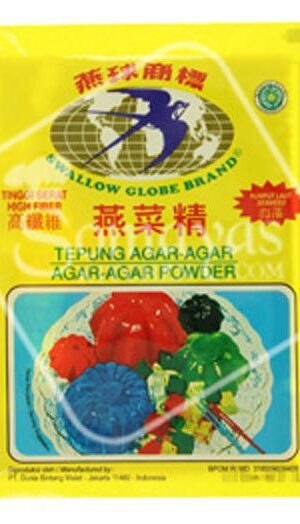 Swallow Globe Tepung Agar-Agar White Colour Powder-0