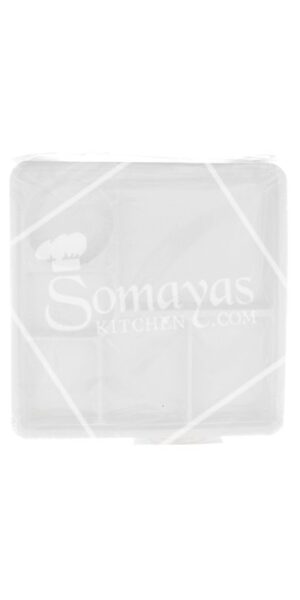 Paramount 6 Compartment Plastic Plates 100 Pieces-0