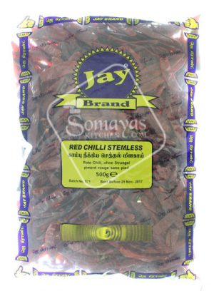 Jay Brand Red Chilli Stemless 500g-0