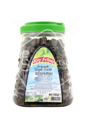 Koy Sefasi Black Olives Gemlik Yagli Sele 1.5kg-0