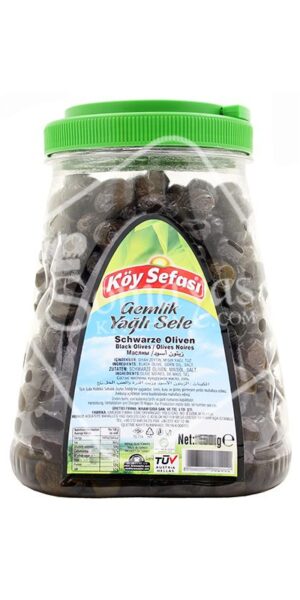 Koy Sefasi Black Olives Gemlik Yagli Sele 1.5kg-0