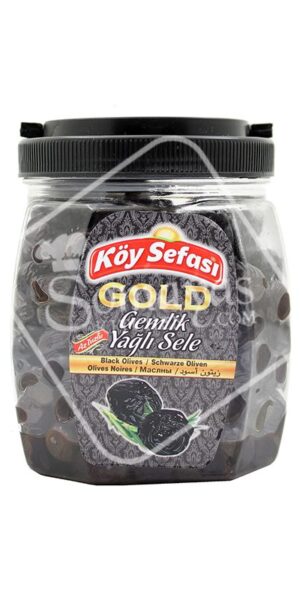 Koy Sefasi Black Olives Gemlik Yagli Sele 800g-0