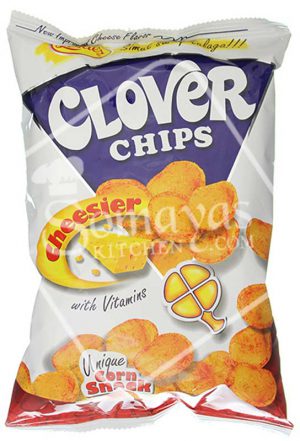 Leslie's Clover Chips Cheesier Flavour Corn Snack 85g-0
