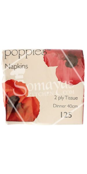 Paramount Napkins Red 2-Ply 40cmx40cm 125 Pieces-0