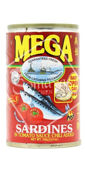 Mega Sardines In Tomato Sauce With Chilli 155g-0