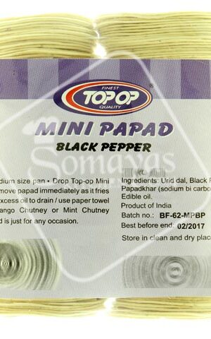 Top-Op Black Pepper Mini Papad 200g-0