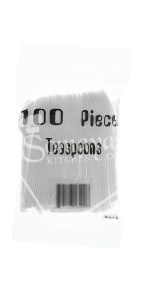 Plastic Tea Spoons 100 Pieces-0