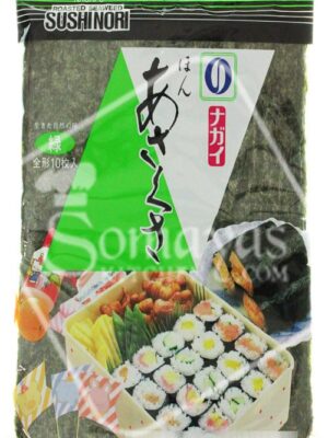 Nagai's Sushi Nori Roasted Seaweed Green10 Sheets-0