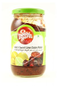 Double Horse Hot & Sweet Lime Dates Pickle 400g