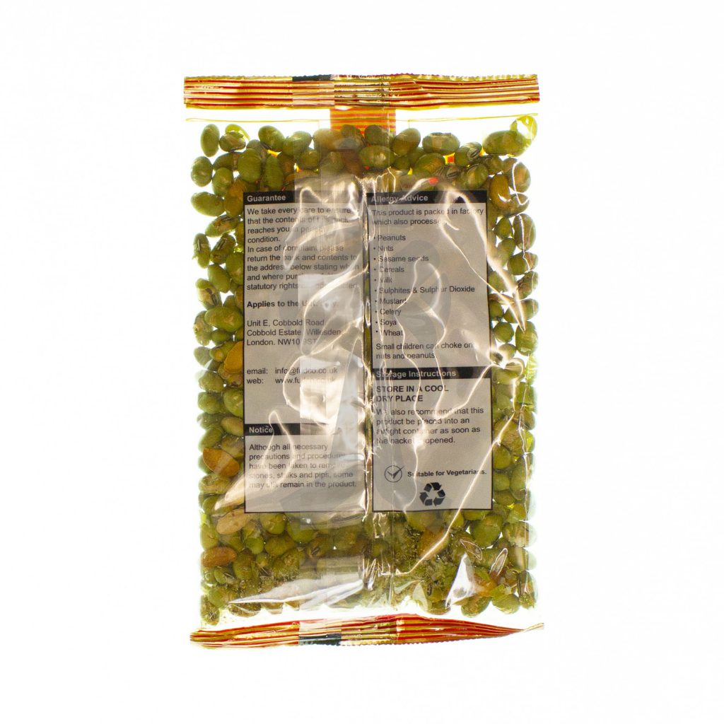 Fudco Edamame Soya Bean Roasted & Salted 150g • Hallans