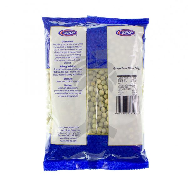 Top-Op Green Peas Whole 500g-27947