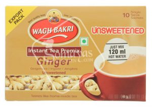 Wagh Bakri Ginger Instant Tea Premix Unsweetened 10 Sachet 140g-0