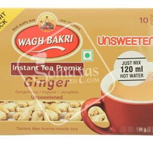 Wagh Bakri Ginger Instant Tea Premix Unsweetened 10 Sachet 140g-0