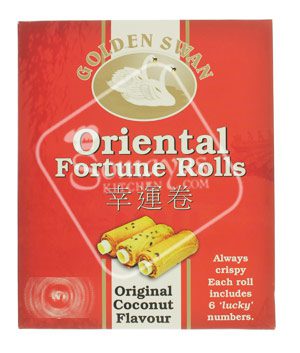 Golden Swan Oriental Fortune Rolls Coconut Flavour 100g-0