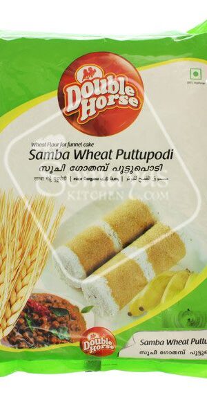Double Horse Samba Wheat Puttupodi 1kg-0