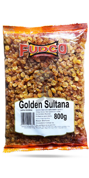 Fudco Golden Sultana Yellow Raisins 800g