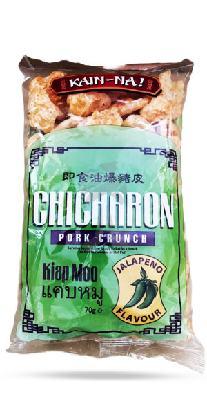 Kain-Na Chicharon Pork Crunch Jalapeno Flavour 70g