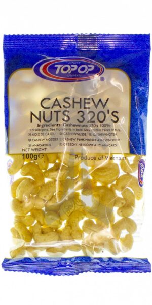Top-Op Cashew Nuts Whole (320) 100g-0