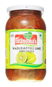 Grandma's Vadukappuli Lime Pickle Red 400g-0