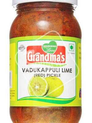 Grandma's Vadukappuli Lime Pickle Red 400g-0