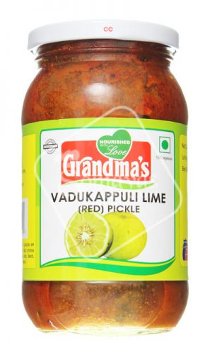 Grandma's Vadukappuli Lime Pickle Red 400g-0