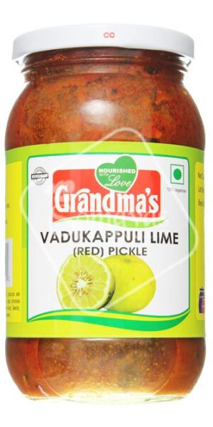 Grandma's Vadukappuli Lime Pickle Red 400g-0