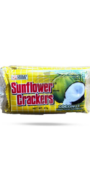 Croley Foods Sunflower Crackers Coconut Flavor Cream Sandwich