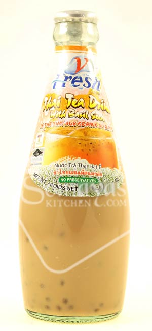 V-Fresh Thai Tea Drink With Basil Seed 290ml-0