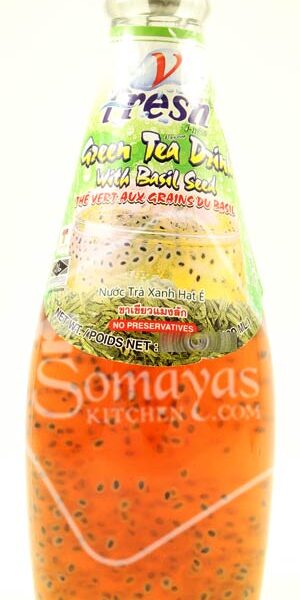 V-Fresh Green Tea Drink With Basil Seed 290ml-0