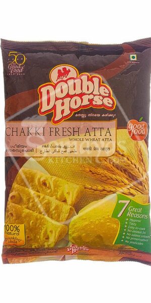 Double Horse Chakki Fresh Atta 2kg-0
