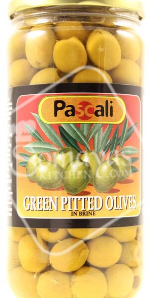 Pascali Green Pitted Olives In Brine (665g)-0