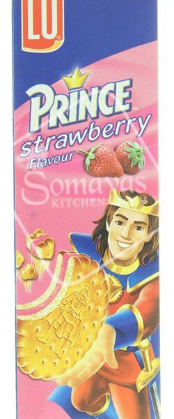 Lu Prince Strawberry Cream Sandwich Biscuit 95g-0