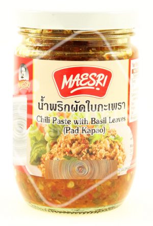 Maesri Chilli Paste With Basil Leaves Pad Kapao 200g-0