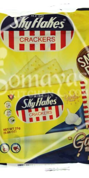 Sky Flakes Crackers Garlic Flavour 10x25g-0
