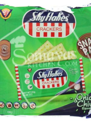Sky Flakes Crackers Onion & Chive Flavour 10x25g-0