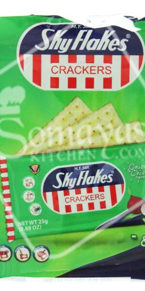 Sky Flakes Crackers Onion & Chive Flavour 10x25g-0