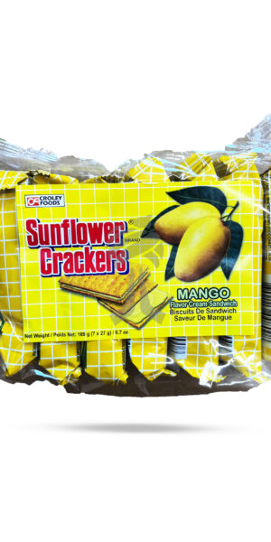 Croley Foods Sunflower Crackers Mango Flavor Cream Sandwich