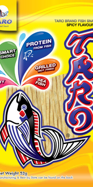 Taro Fish Snack Spicy Flavour 52g