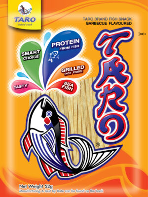 Taro Fish Snack Barbecue Flavor 52g