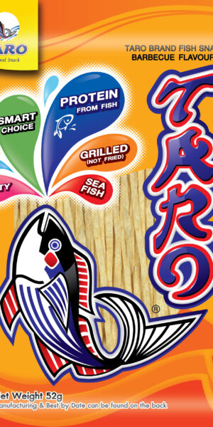 Taro Fish Snack Barbecue Flavor 52g