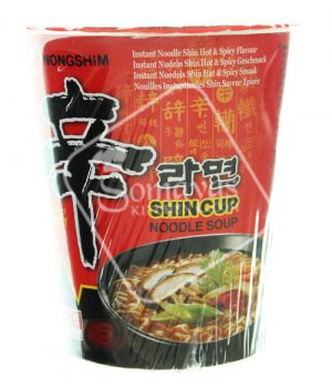 Nongshim Instant Shin Hot & Spicy Noodle Soup Cup (68g)-0