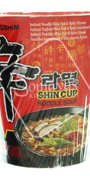 Nongshim Instant Shin Hot & Spicy Noodle Soup Cup (68g)-0