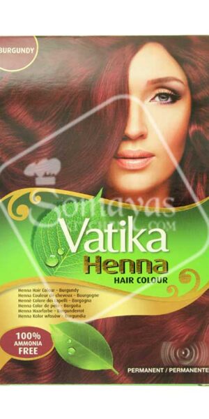 Vatika Henna Hair Colour Burgundy 60g-0