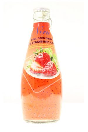 Niru Basil Seed Drink With Strawberry Flavor (290ml)-0