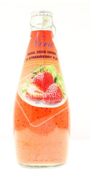 Niru Basil Seed Drink With Strawberry Flavor (290ml)-0