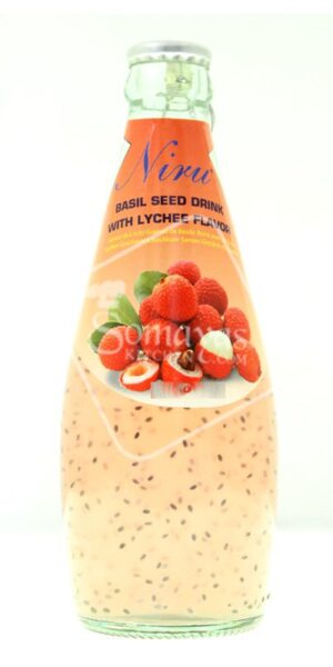 Niru Basil Seed Drink With Lychee Flavor (290ml)-0