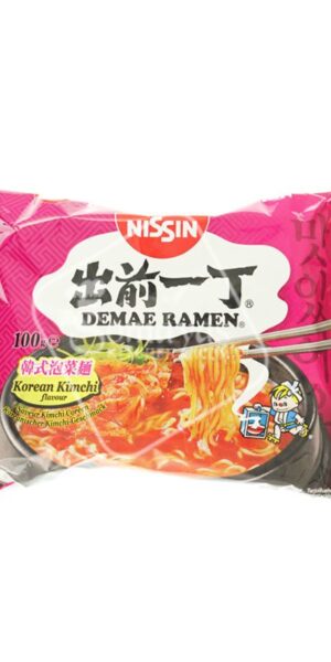 Nissin Demae Ramen Korean Kimchi Flavour Soup (100g)-0