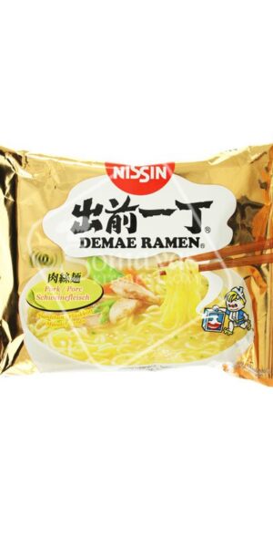 Nissin Demae Ramen Porc Flavour Soup (100g)-0